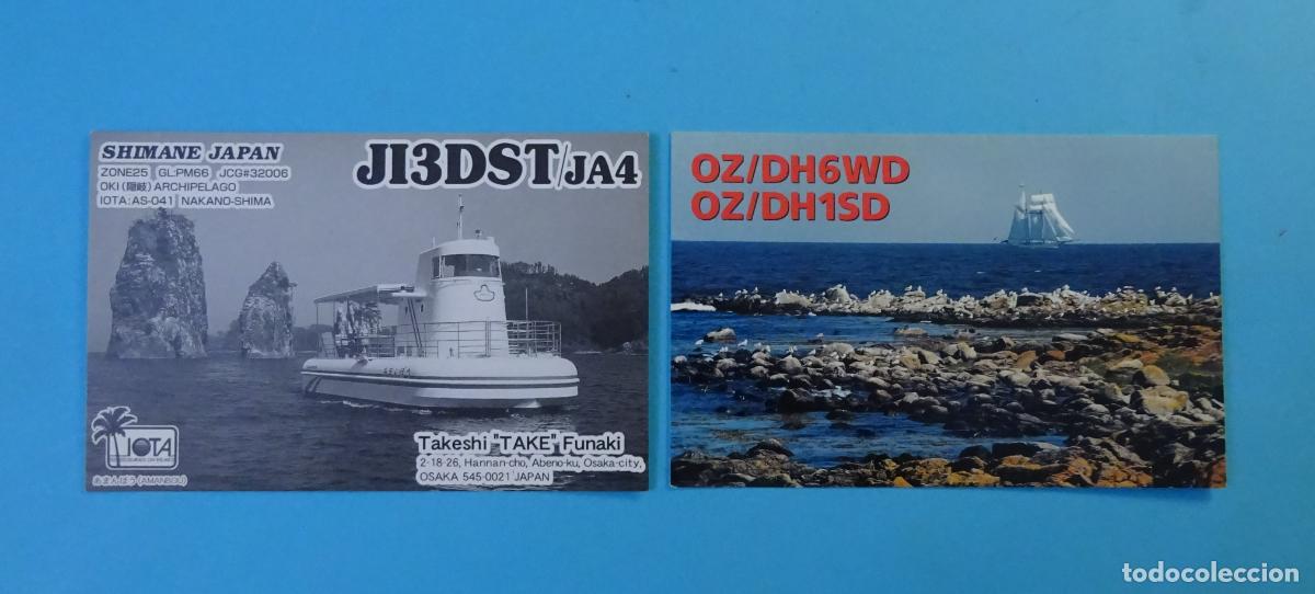 Cartes Postales: DOS TARJETAS RADIOAFIONADOS BARCOS