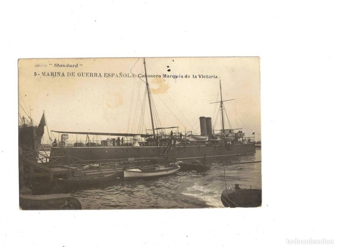 Cartoline: MARINA DE GUERRA ESPA&Ntilde;OLA. CA&Ntilde;ONERO MARQU&Eacute;S DE LA VICTORIA