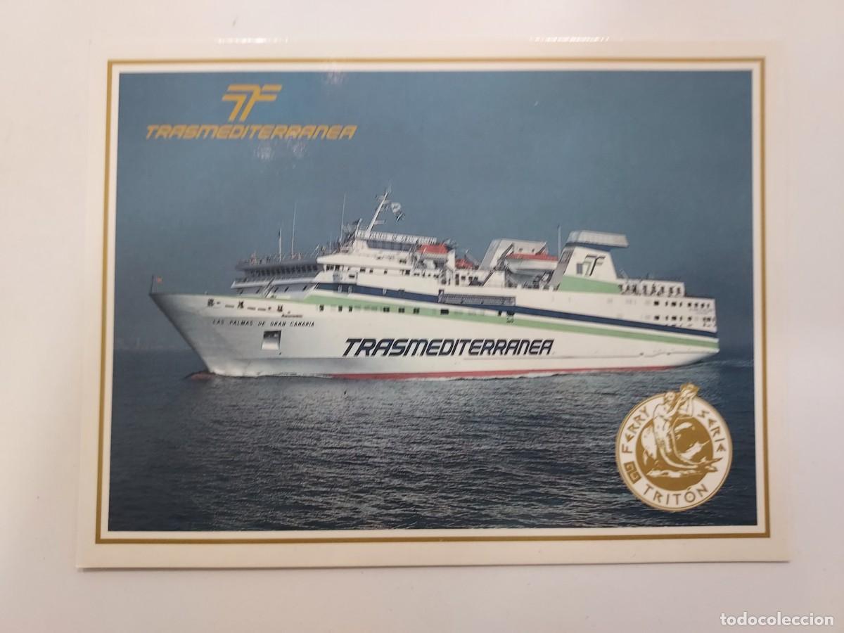 Postkarten: POSTAL TRANSMEDITERRANEA FERRYS SERIE TRITON. LAS PALMAS GRAN CANARIA, SANTA CRUZ TENERIFE. S/C