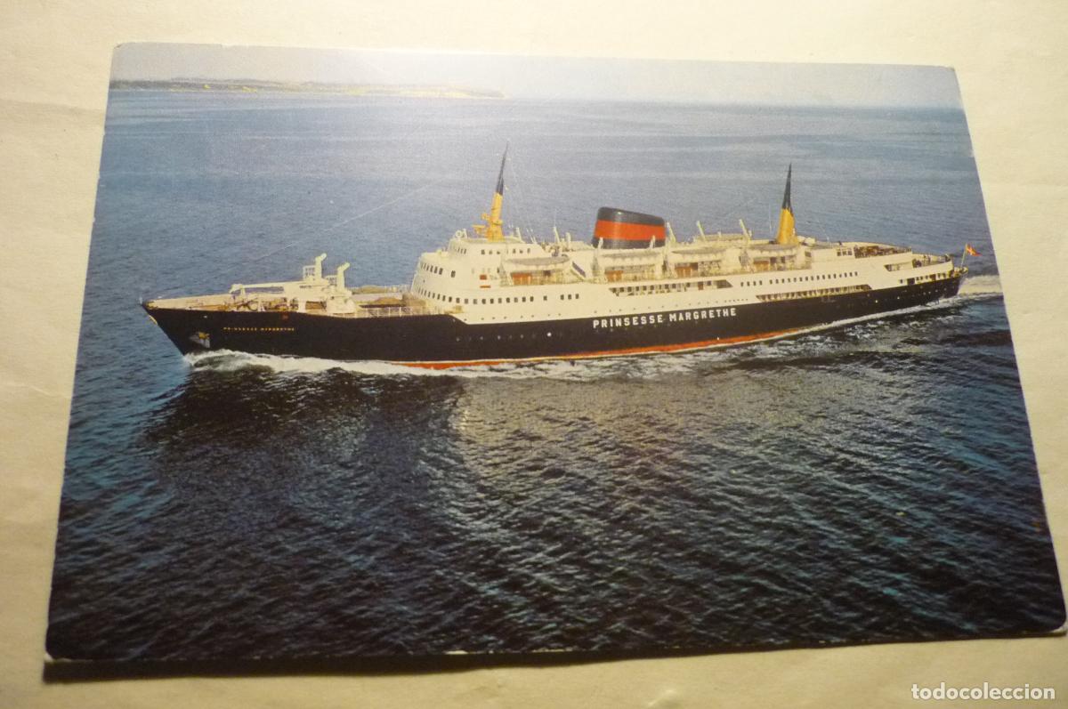 Postkarten: postal barcoescrita prinsesse margretheu -oslo