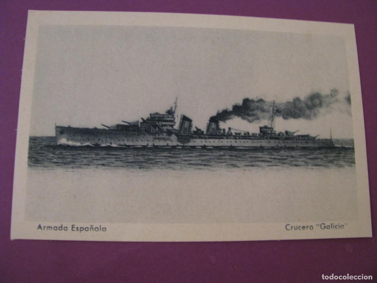 Postales: POSTAL DE LA SERIE ARMADA ESPA&Ntilde;OLA. HAUSER Y MENET. CRUCERO GALICIA.