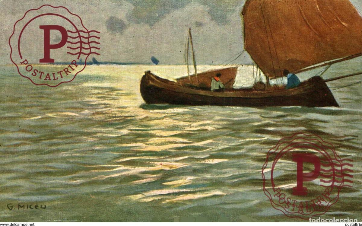 Postales: G. MICELI ILLUSTRATION BARCOS BOAT BATEAUX - Foto 1