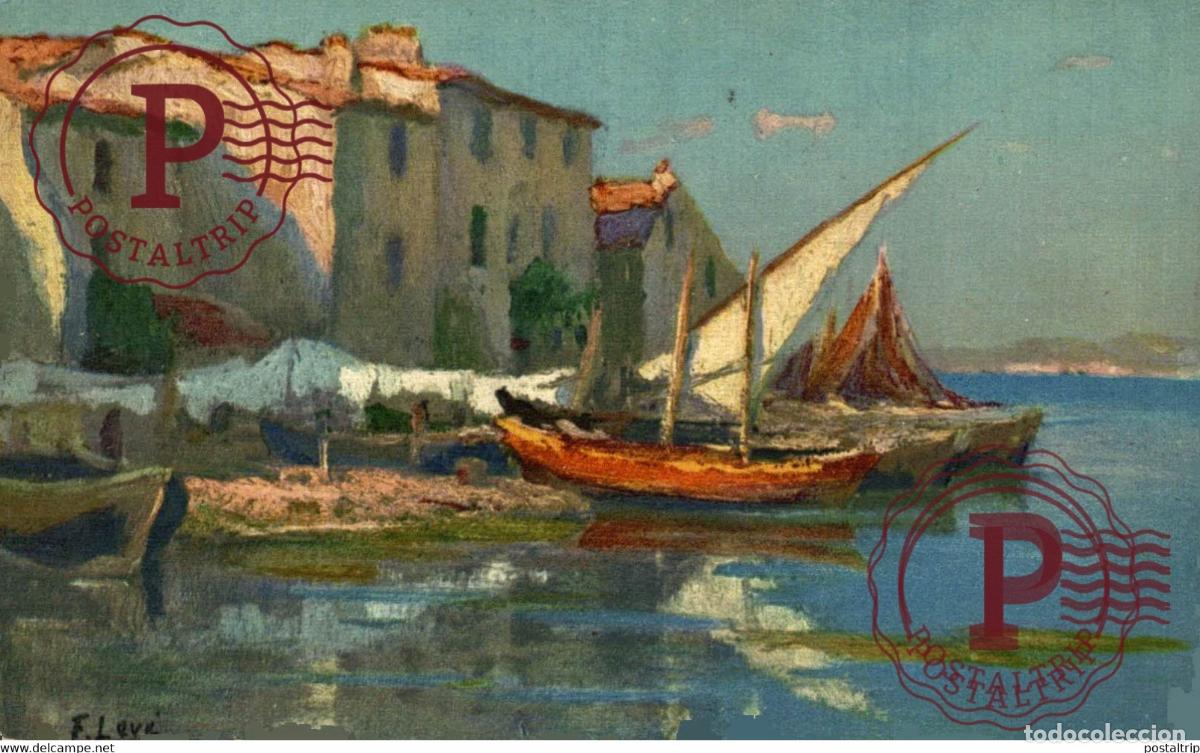 Postales: ILLUSTRATION MARTIGUES QUARTIER BRESCON PRINTED IN SWITZERLAND BARCOS BOAT BATEAUX