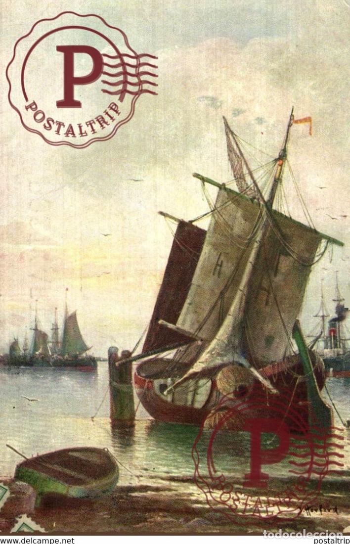 Postales: J. HERFORD ILLUSTRATION BARCOS BOAT BATEAUX