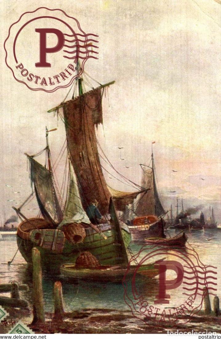 Postales: J. HERFORD ILLUSTRATION WIESBADEN BARCOS BOAT BATEAUX