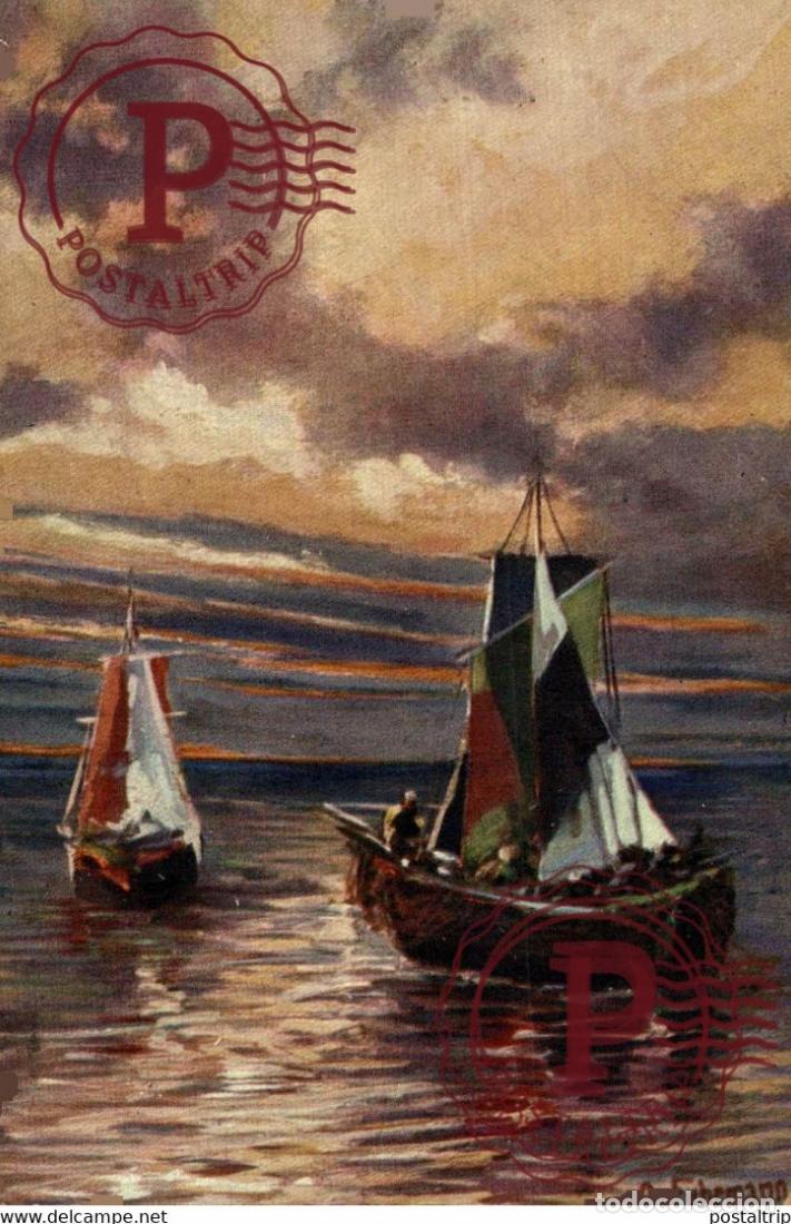 Postales: KUNSTVERLAG REHN & LINZEN CASSEL SEERIE 1882 ILLUSTRATION BARCOS BOAT BATEAUX