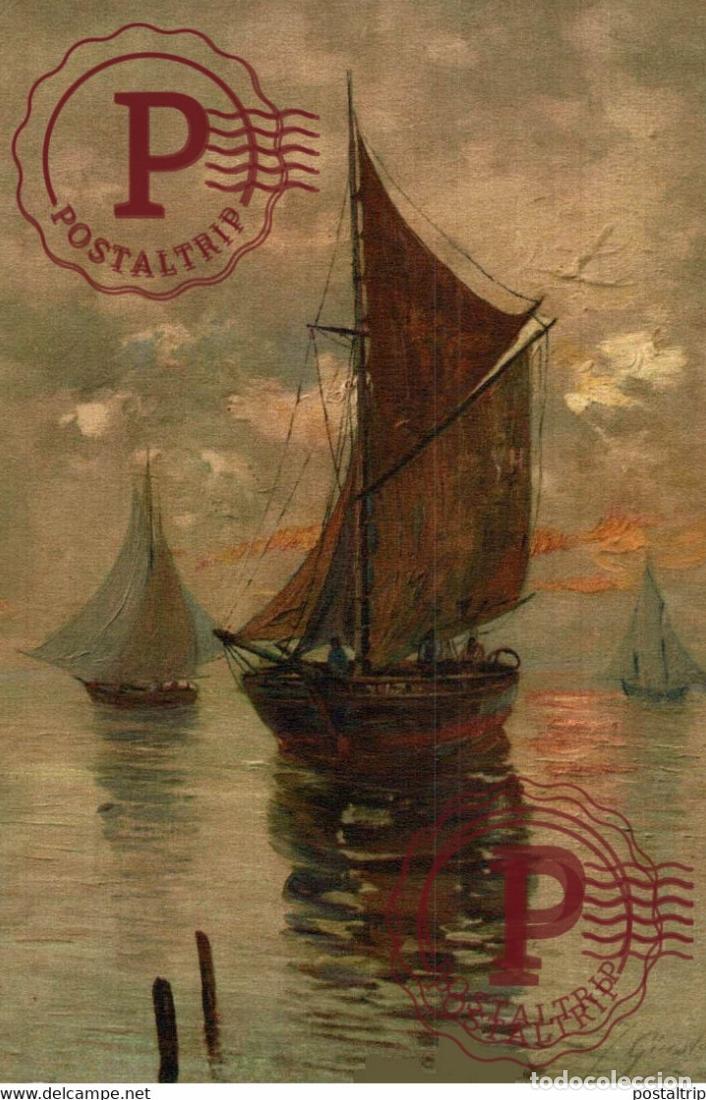 Postales: PRINTED IN SWITZERLAND ILLUSTRATION BARCOS BOAT BATEAUX