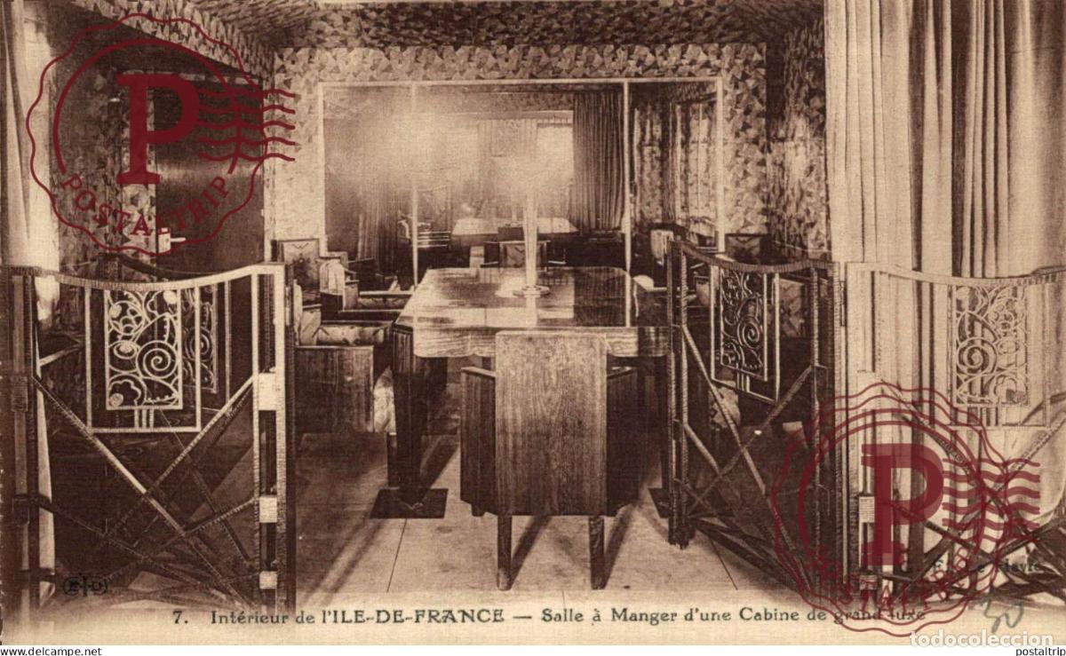 Postales: PAQUEBOT ILE DE FRANCE
