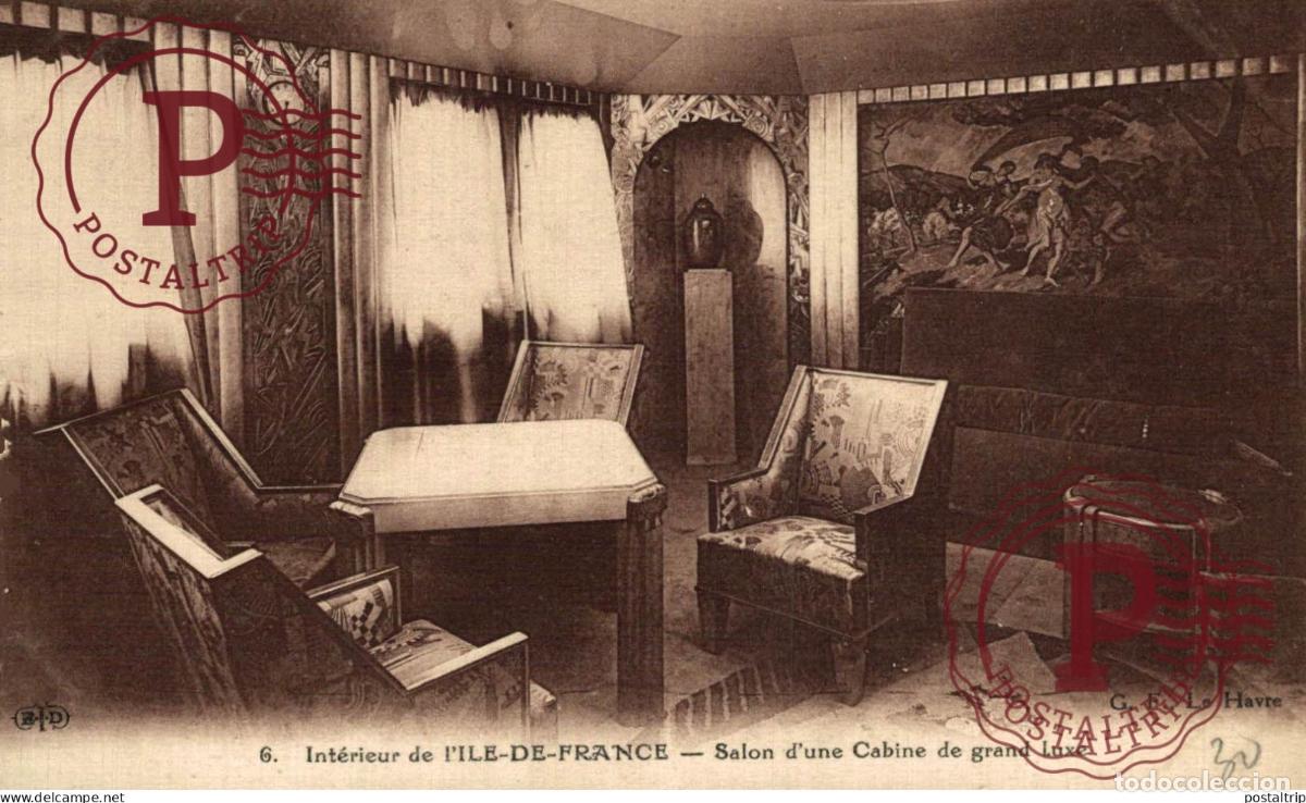 Postales: PAQUEBOT ILE DE FRANCE
