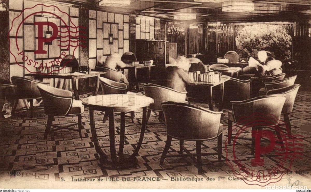 Postales: PAQUEBOT ILE DE FRANCE