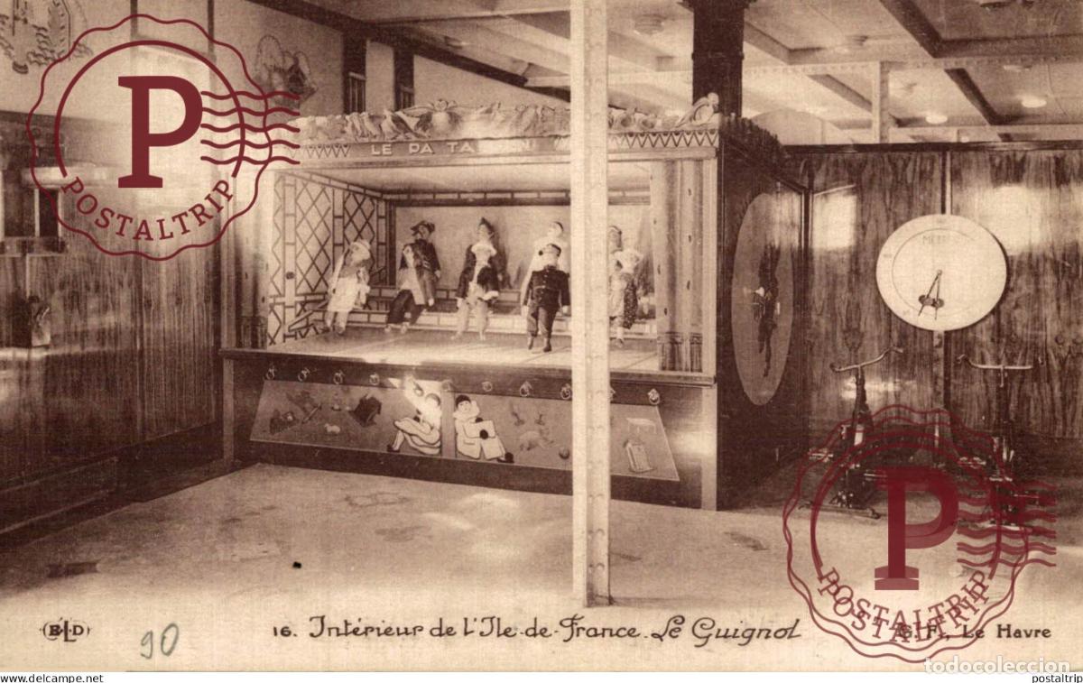 Postales: PAQUEBOT ILE DE FRANCE