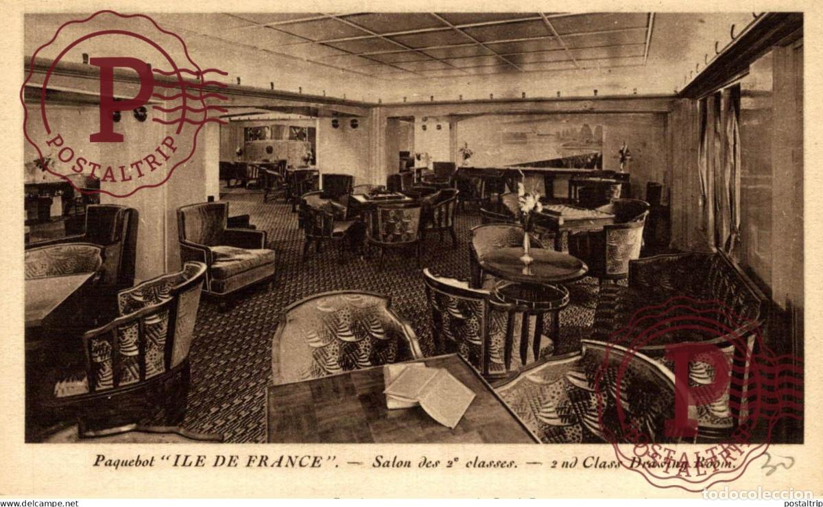 Postales: PAQUEBOT ILE DE FRANCE