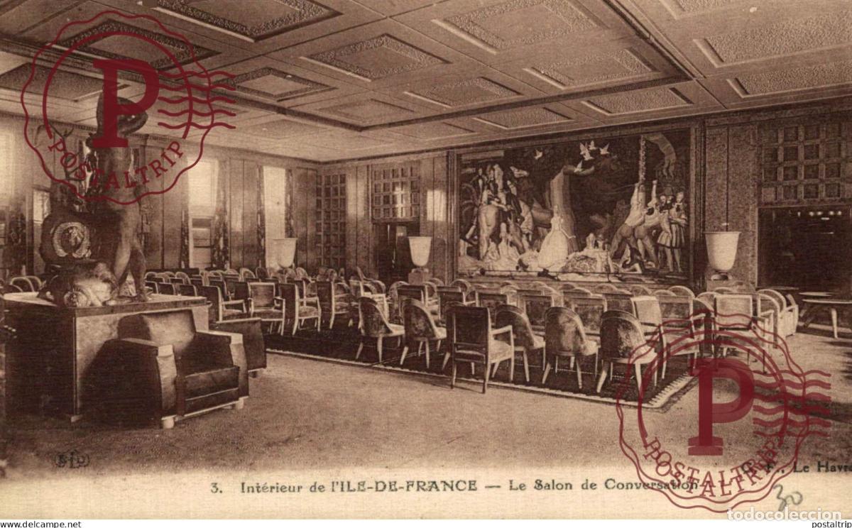 Postales: PAQUEBOT ILE DE FRANCE