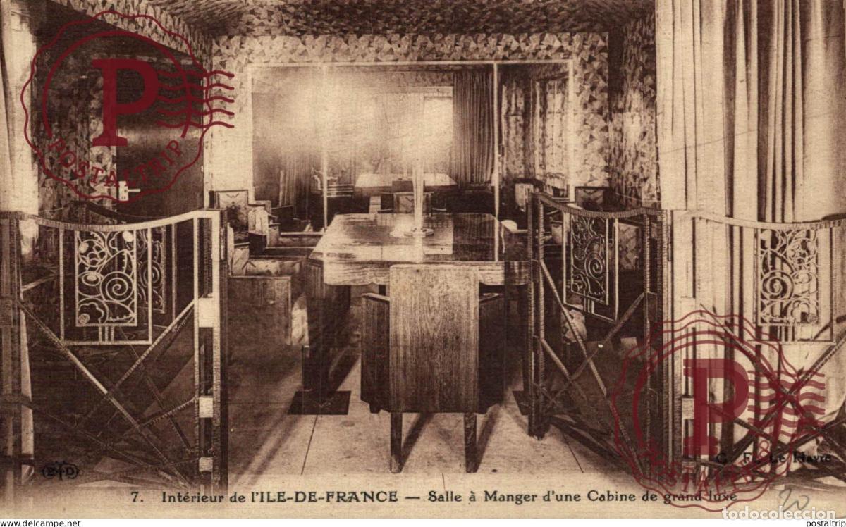 Postales: PAQUEBOT ILE DE FRANCE