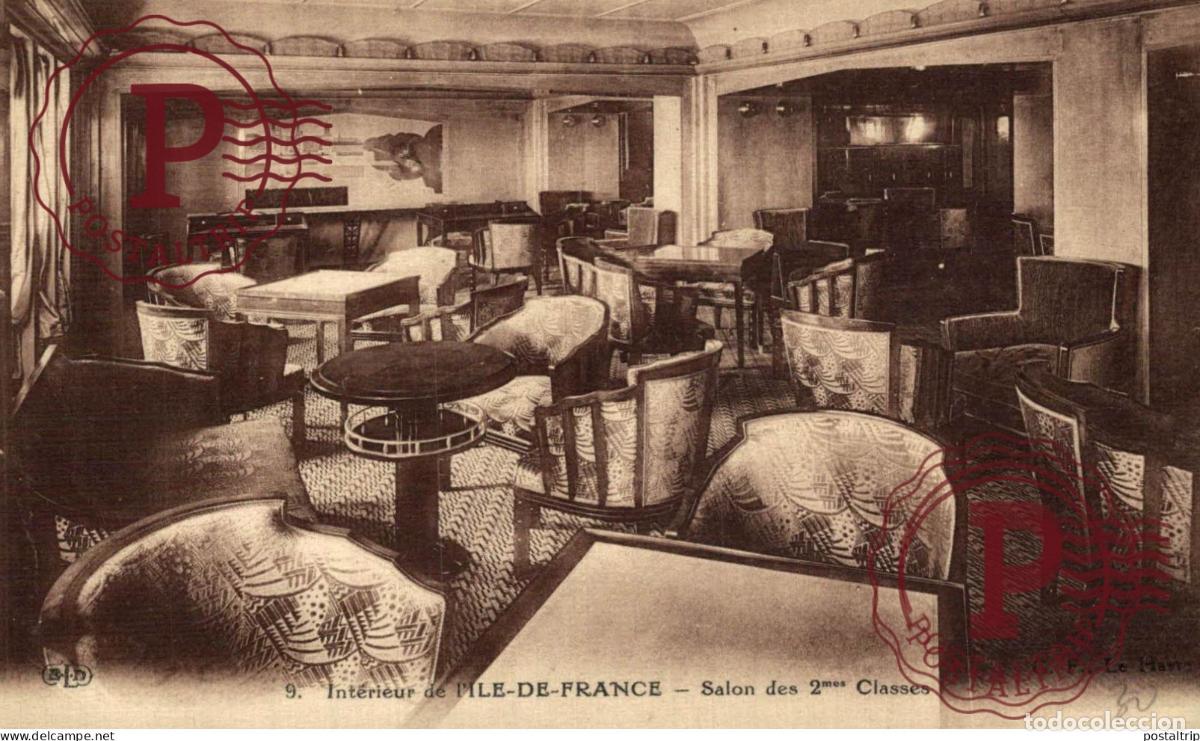 Postales: PAQUEBOT ILE DE FRANCE