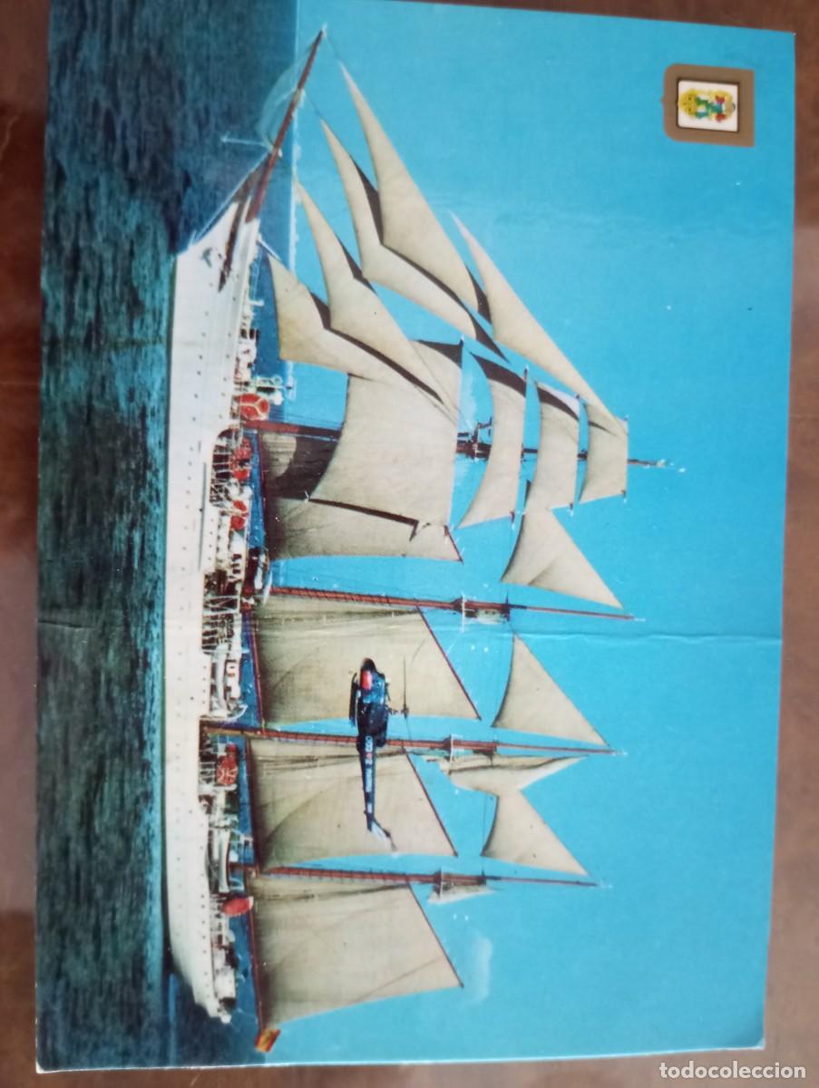Postales: ANTIGUA POSTAL DE LA ARMADA ESPA&Ntilde;OLA, BUQUE ESCUELA JUAN SEBASTI&Aacute;N EL CANO