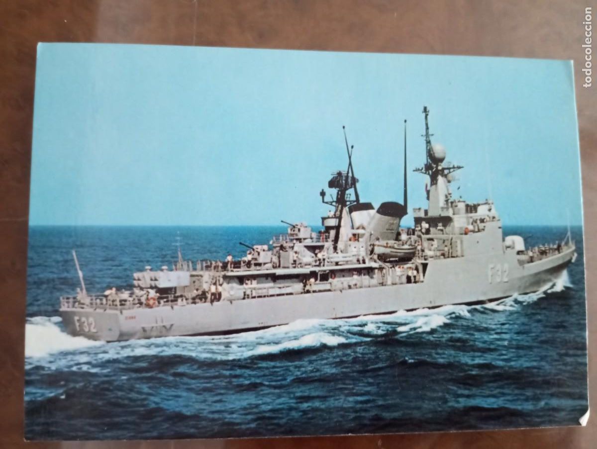 Postales: ANTIGUA POSTAL DE LA ARMADA ESPA&Ntilde;OLA, CORBETA DIANA