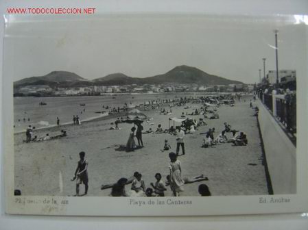 Postales: PUERTO DE LA LUZ Playa de las Canteras - Foto 1
