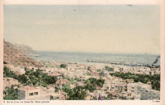 Postales: N&ordm;4 Serie Ed. DECA. SANTA CRUZ DE TENERIFE. VISTA PARCIAL .SIN CIRCULAR