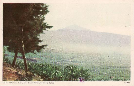 Postales: N&ordm;10 Serie Ed. DECA. LA OROTAVA.TENERIFE. VALLE DE LA OROTAVA Y TEIDE. SIN CIRCULAR