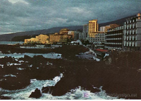 Postales: PANORAMA NOCTURNA - PUERTO DE LA CRUZ. TENERIFE.NO CIRCULADA.