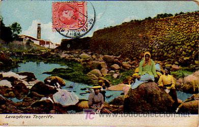 Postales: LAVANDERAS. TENERIFE. CIRCULADA. - Foto 1