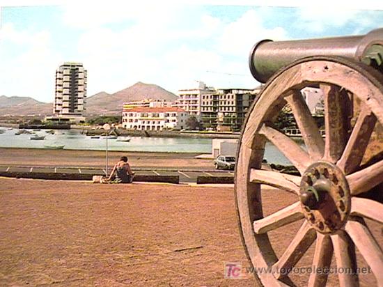 Postales: POSTAL DE ARRECIFE, LANZAROTE,  DE LOS A&Ntilde;OS 80