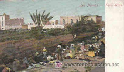 Postales: POSTAL DE LAS PALMAS, LAVANDERAS - Foto 1