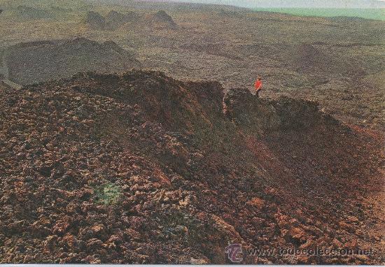 Postales: POSTAL DE LANZAROTE VISTA DESDE LA MONTA&Ntilde;A DE FUEGO ISLAS CANARIAS
