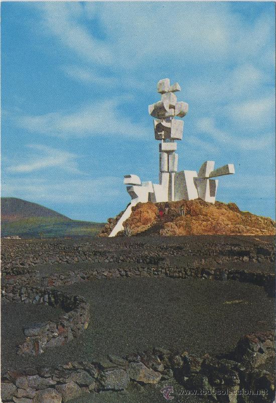 Postales: POSTAL DE LANZAROTE MONUMENTO AL LABRADOR ISLAS CANARIAS