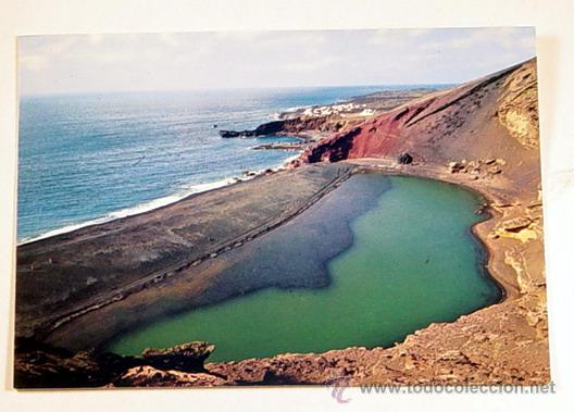 Postales: LANZAROTE.LAGO DEL GOLFO.No circulada.