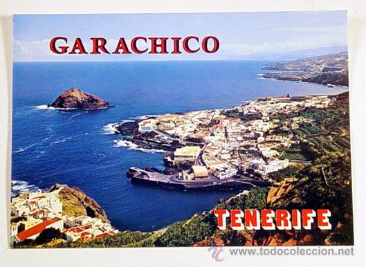 Postales: 91-GARACHICO-TENERIFE.VISTA GENERAL.No circulada.