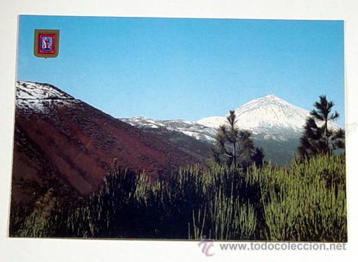 Postales: 27-TENERIFE.EL TEIDE (3717m.),DESDE LAS CUMBRES DE LA ISLA.No circulada.