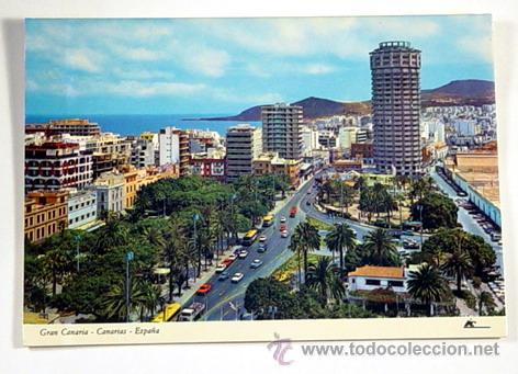 Postales: GRAN CANARIA-CANARIAS-ESPA&Ntilde;A.VISTA PARCIAL.No circulada.