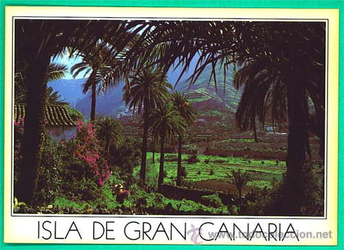 Postales: ISLA DE GRAN CANARIA - VALLE DE AGAETE - A&Ntilde;OS 80