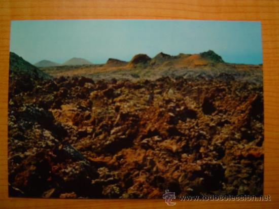 Postales: POSTAL MAR DE LAVA ISLA DE LOS VOLCANES SIN CIRCULAR