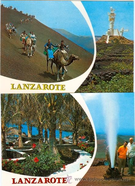 Postales: 2 postales isla de LANZAROTE (1976) - Foto 1