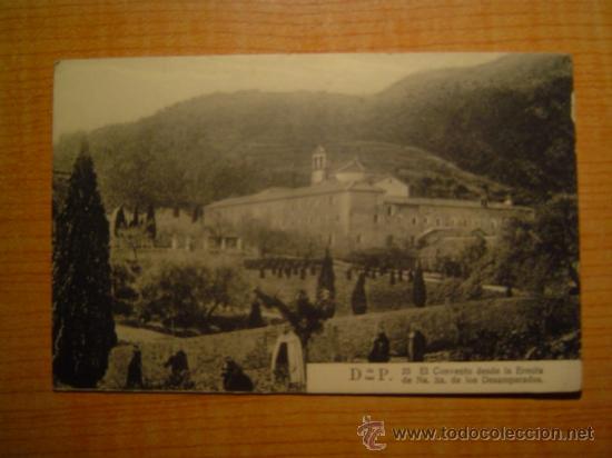 Postales: POSTAL DESIERTO DE LAS PALMAS N&ordm; 25 EL CONVENTO DESDE LA ERMITA DE NA. SA. DE LOS D. SIN CIRCULAR