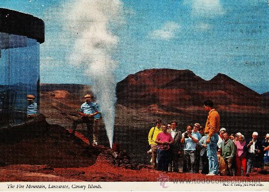 Postales: lanzarote - 2ct 363 - the fire mountain - edicion inglesa / john hinde - a&ntilde;o 1970 - circulada