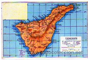 Postales: Tenerife. Canarias. Mapa. Sin circular. - Foto 1