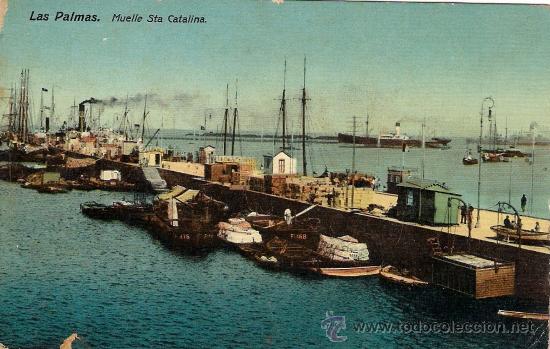 Postales: LAS PALMAS.  Muelle. - Foto 1