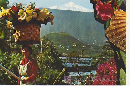 Postales: PUERTO DE LA CRUZ.VENDEDORA DE FLORES.MAS COLECCIONISMO EN RASTRILLOPORTOBELLO