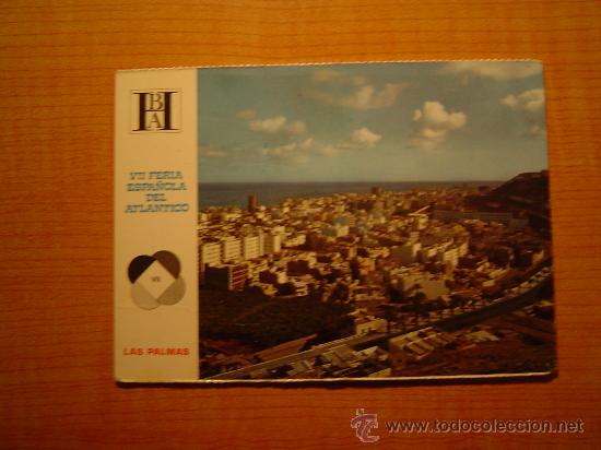 Postales: POSTAL LAS PALMAS DE GRAN CANARIA VISTA VISTA PARCIAL DE LA CAPITAL VII FERIA ESPA&Ntilde;OLA  SIN CIRCULAR