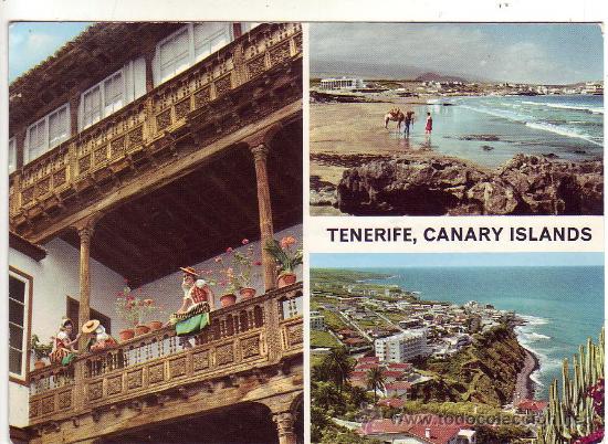 Postales: tres vistas de tenerife - islas canarias