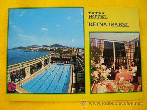Postales: Antigua Postal Publicidad : LAS PALMAS DE GRAN CANARIA - Hotel Reina Isabel