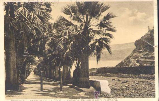 Postcards: TENERIFE.-PUERTO DE LA CRUZ-AVENIDA DE AGUILAR Y QUESADA