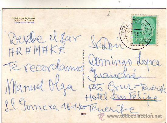 Postales: la gomera - motivos de la gomera. - Foto 2