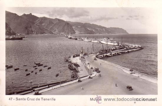 Postais: N&ordm; 8259 ISLAS CANARIAS SANTA CRUZ DE TENERIFE MUELLE