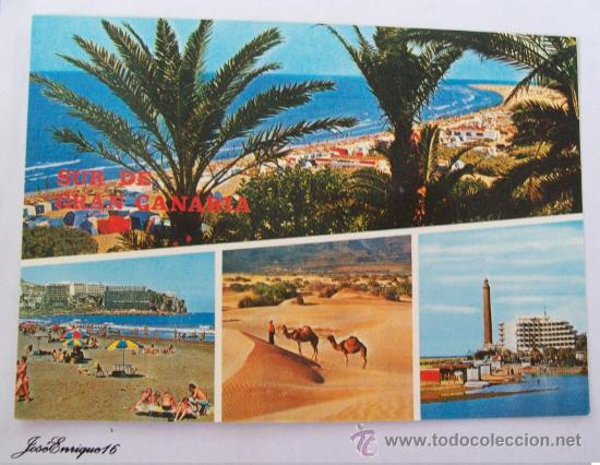 Postales: SUR DE GRAN CANARIA, CANARY ISLANDS, 1263. 1988