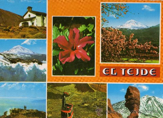 Postales: TENERIFE-CANARIAS N&ordm; 6017 EL TEIDE ESCRITA CIRCULADA CON SELLO A&Ntilde;O 1988